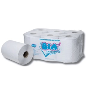 BIA - BOBINA PAPEL TOALHA EXTRALUXO PC.06UNX200M - S/PICOTE -  REF.030007