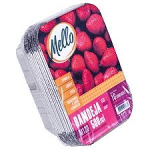 MELLO - POTE E TAMPA RETANGULAR DESC. ALUMINIO 500ML M120 PC. C/10CJ