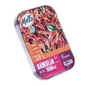 MELLO - POTE E TAMPA RETANGULAR DESC. ALUMINIO 1500ML M184 PC. C/10CJ