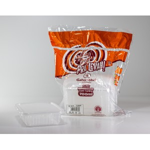 G302 – POTE RETANGULAR 700ML C/ TAMPA PC. C/10CJ GALVANOTEK