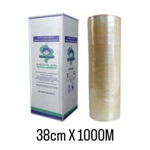 FILME PVC P/ALIM G-UTIL 38CMX1000M 09 MICRAS TUBETE GRANDE – GUARUFILME