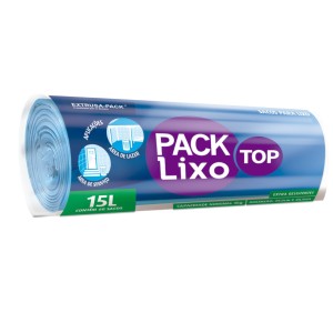 SACO DE LIXO TOPLIXO 15L AZUL C/60UN
