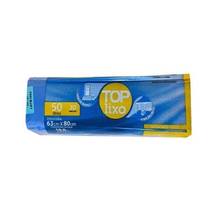 SACO DE LIXO TOPLIXO 50L AZUL C/30UN