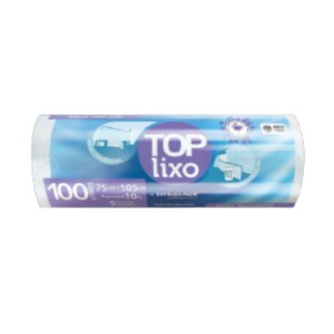 SACO DE LIXO TOPLIXO 100L BRANCO C/15UN