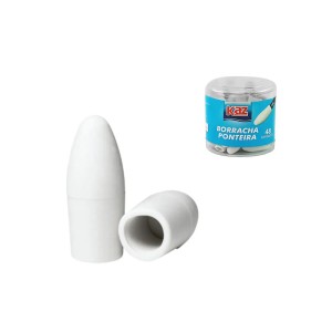 BORRACHA PONTEIRA BRANCA C/48UN - KAZ